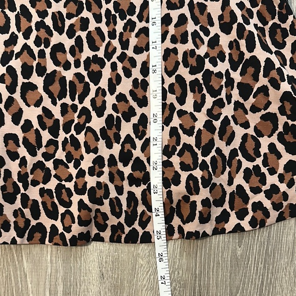 Kate Spade Women's Sz 14 Spotted Leopard Bow Knot Print Sleeveless Casual‎ Top - Picture 5 of 12